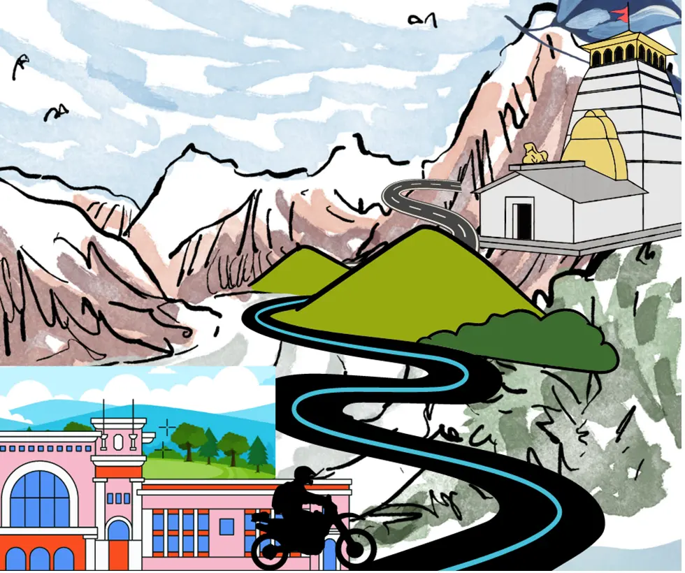 solo bike trip to kedarnath from rishikesh